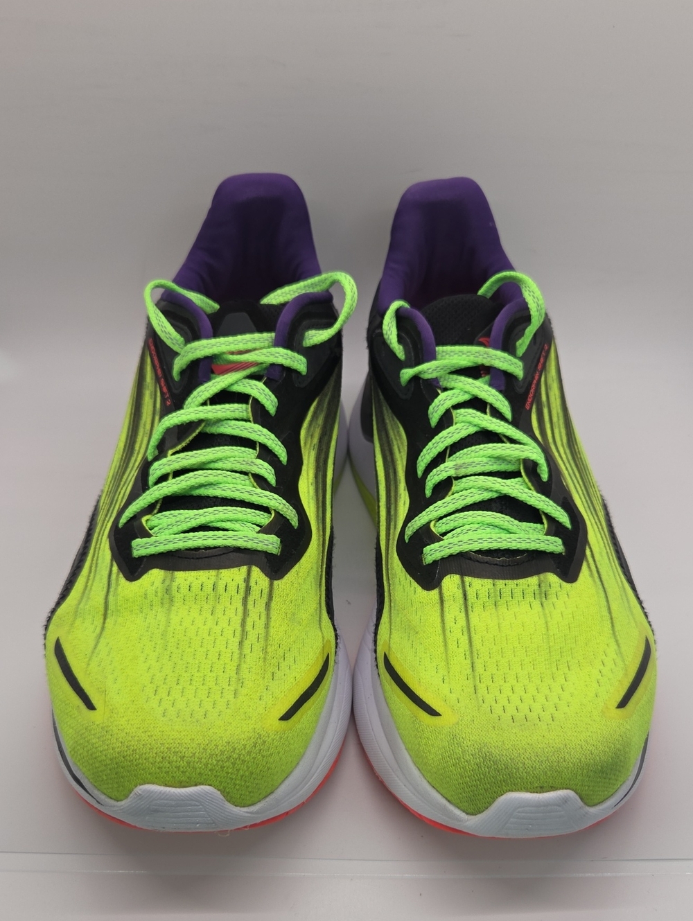 Saucony Endorphin Shift 2 Neon Yellow and Purple Men’s Running Shoes